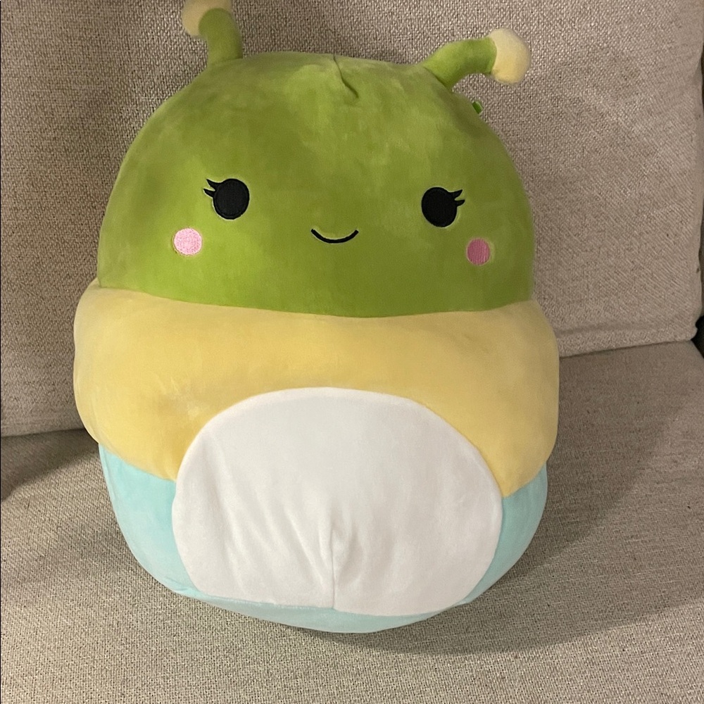 Squishmallows Green and Yellow Caterpillar Plush